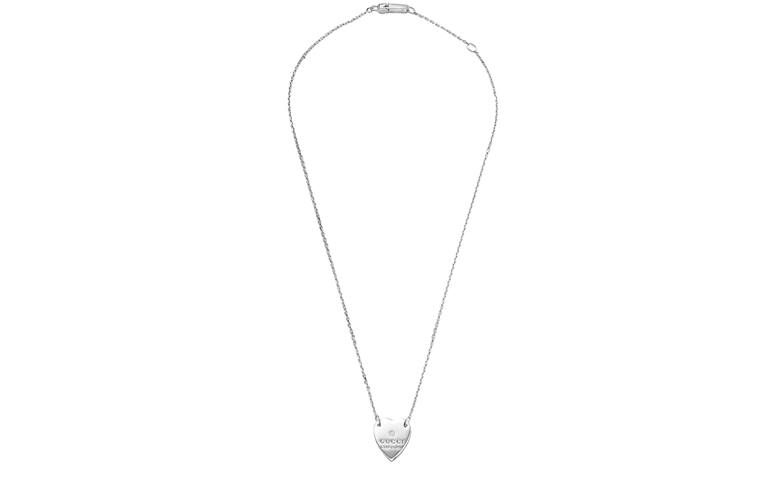картинка GUCCI Серебряное колье с подвеской в виде сердца Trademark Heart от магазина Одежда+