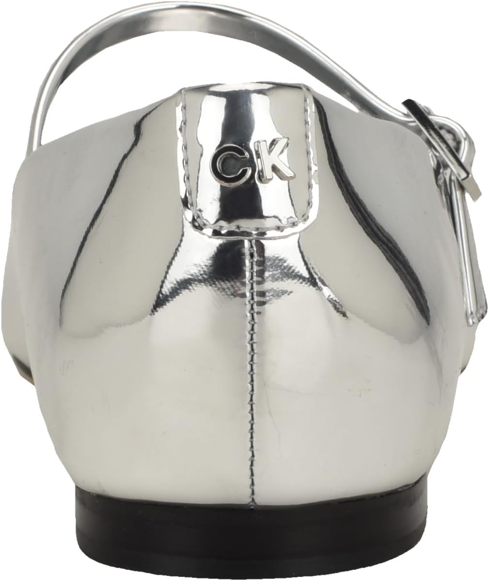 картинка Женские балетки Calvin Klein Kamryn, Silver Patent 040 от магазина Одежда+
