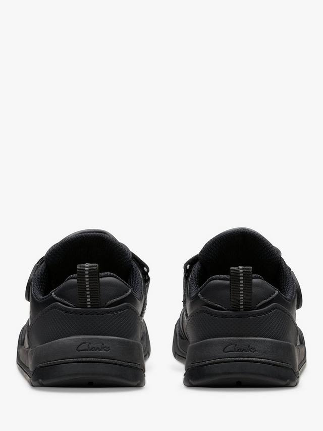 картинка Школьные ботинки Clarks Laser Track из кожи, Черные от магазина Одежда+