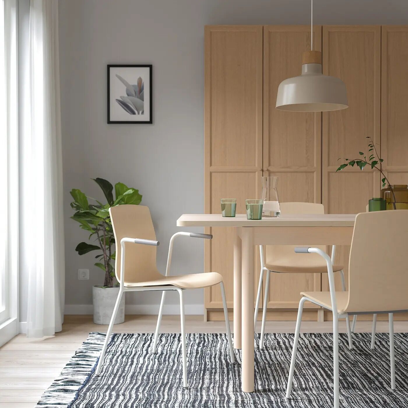 картинка Конференц-стул LÄKTARE IKEA, белый от магазина Одежда+