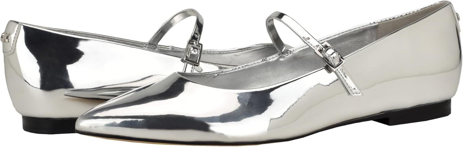картинка Женские балетки Calvin Klein Kamryn, Silver Patent 040 от магазина Одежда+