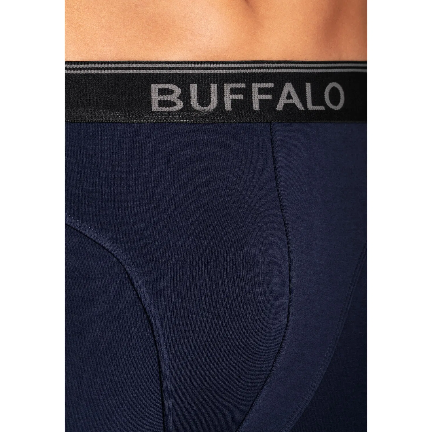 картинка Мужские боксеры удлиненные Buffalo, Aquablau/Gray/Navy от магазина Одежда+