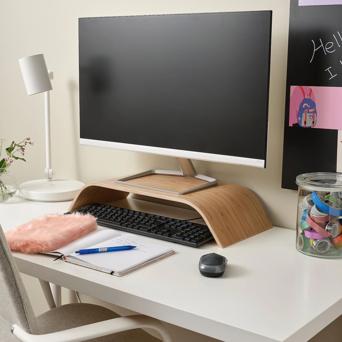 картинка Подставка для монитора, бамбуковый шпон, SIGFINN IKEA от магазина Одежда+