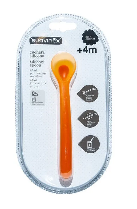 картинка Детская ложка +4м Cuchara Silicona Suavinex, 1 UD от магазина Одежда+