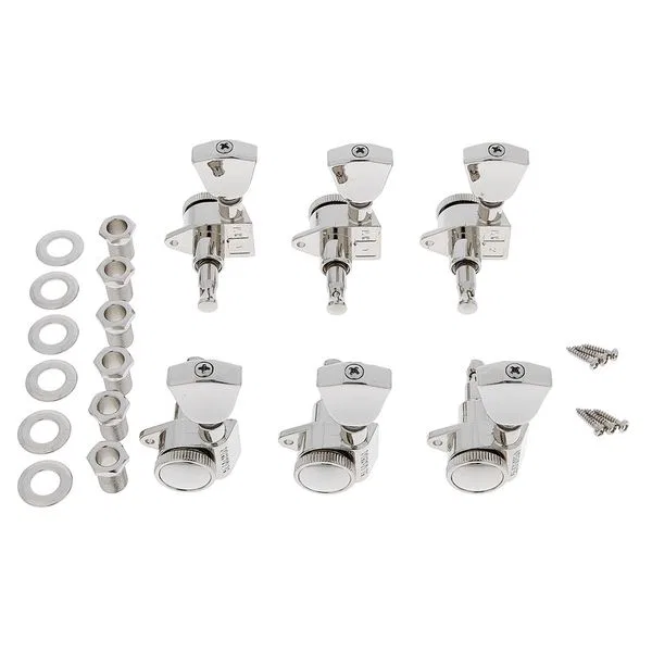 картинка Колки для электрогитары, 3L/3R, Grover 502NK, Nickel от магазина Одежда+