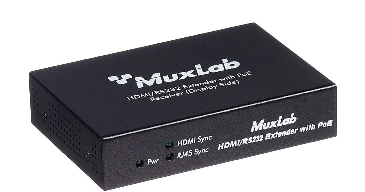 картинка Приемник MuxLab HDMI / RS-232 с поддержкой PoE от магазина Одежда+