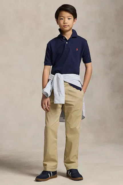 картинка Поло детское хлопковое Polo Ralph Lauren, синий от магазина Одежда+