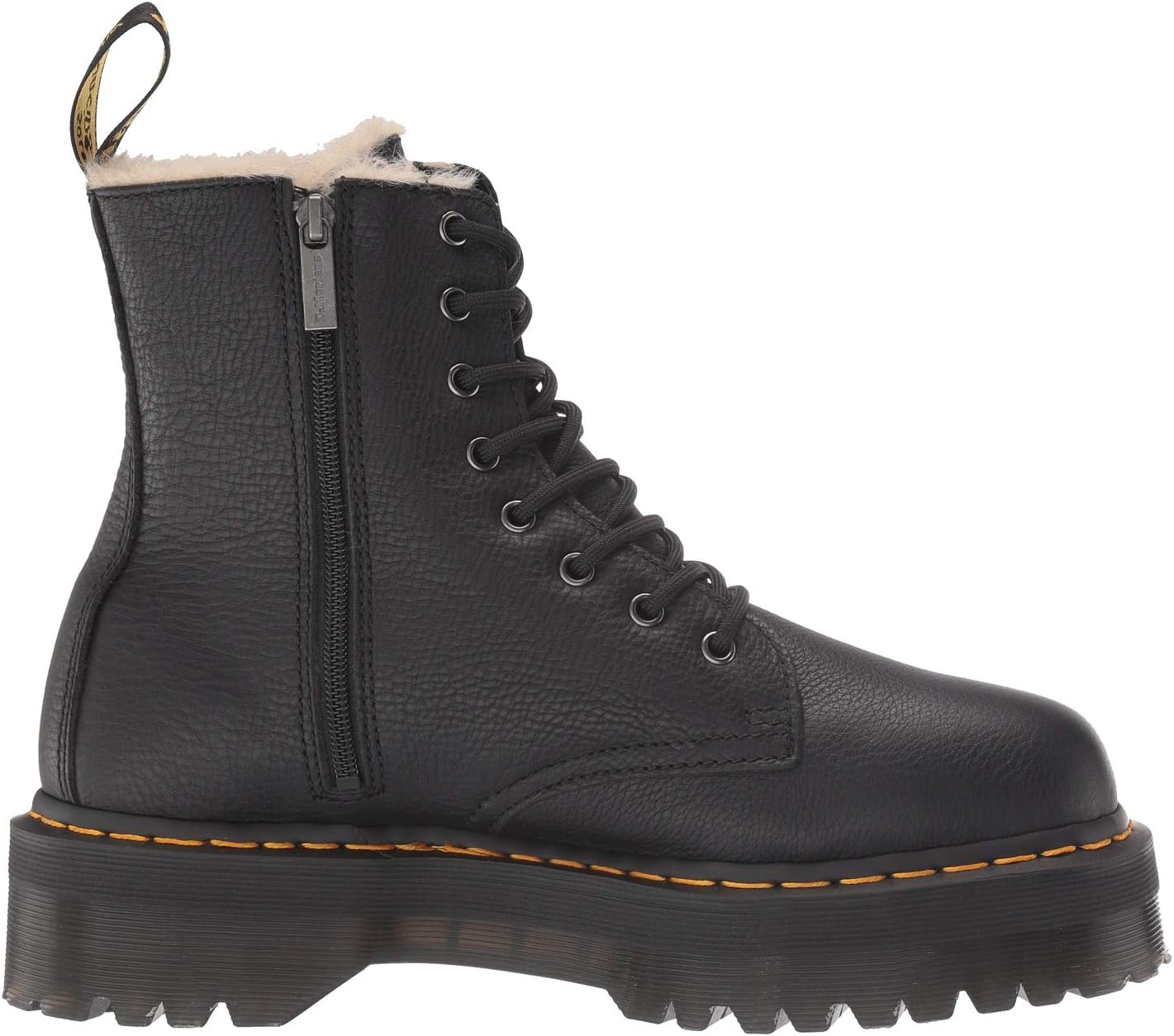 картинка Ботинки Dr. Martens Jadon Faux-Fur Lined, черные от магазина Одежда+