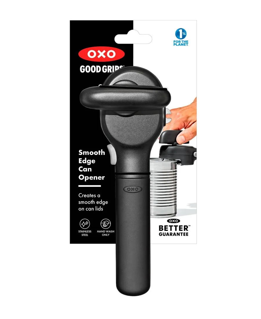 картинка Консервный нож с гладкими краями Oxo, черный от магазина Одежда+