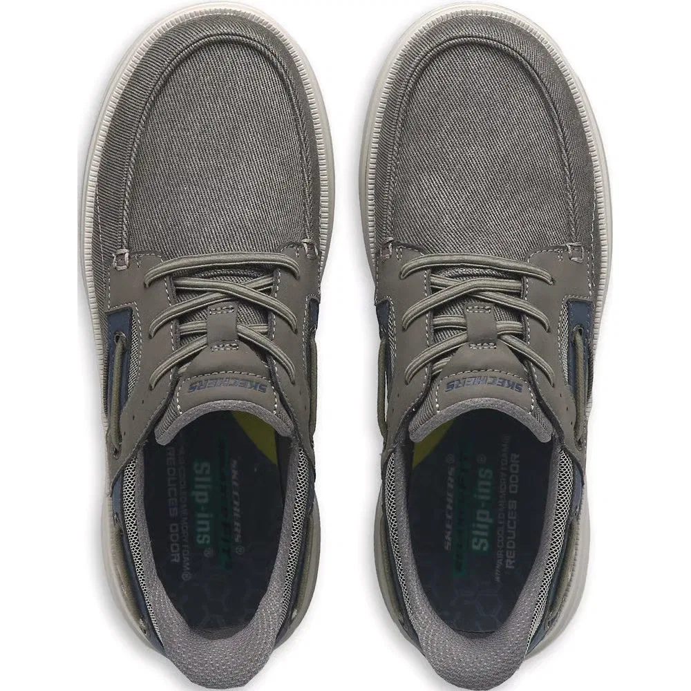 картинка Мужские слипоны Davey Skechers, Grey от магазина Одежда+