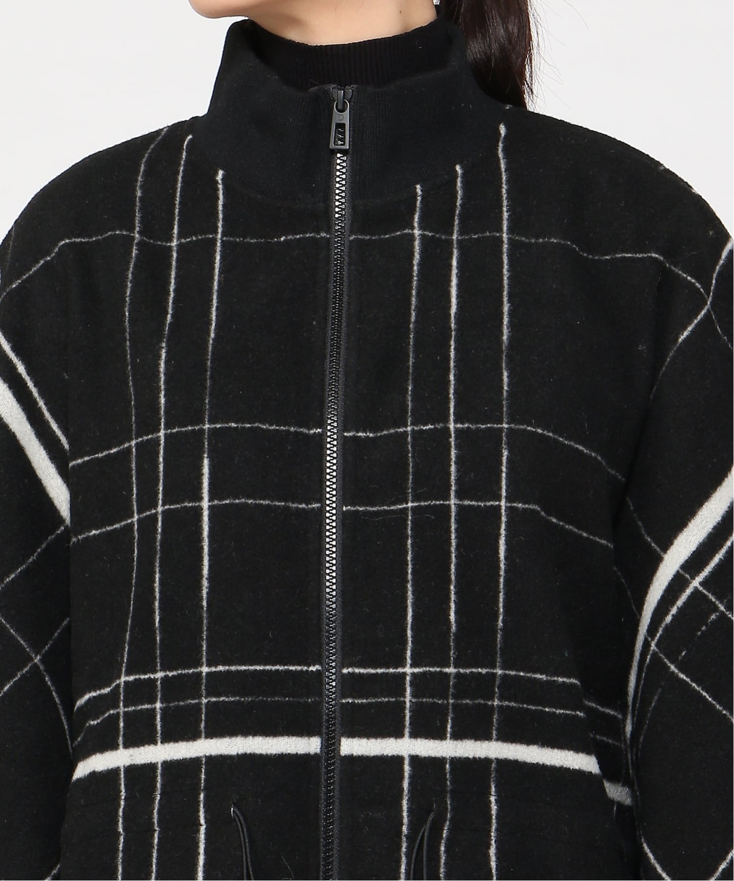 картинка Клетчатое пончо Desigual, Gray/Black/2000 от магазина Одежда+