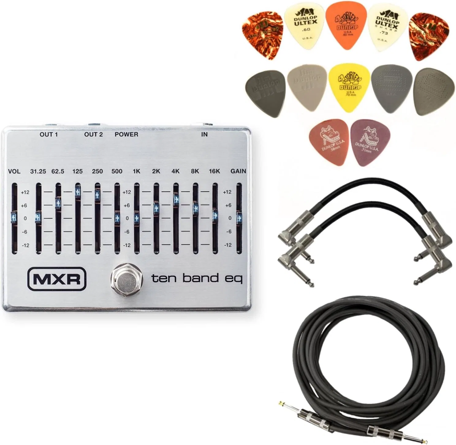 картинка Эквалайзер графический 10-полосный MXR M108S, Silver от магазина Одежда+