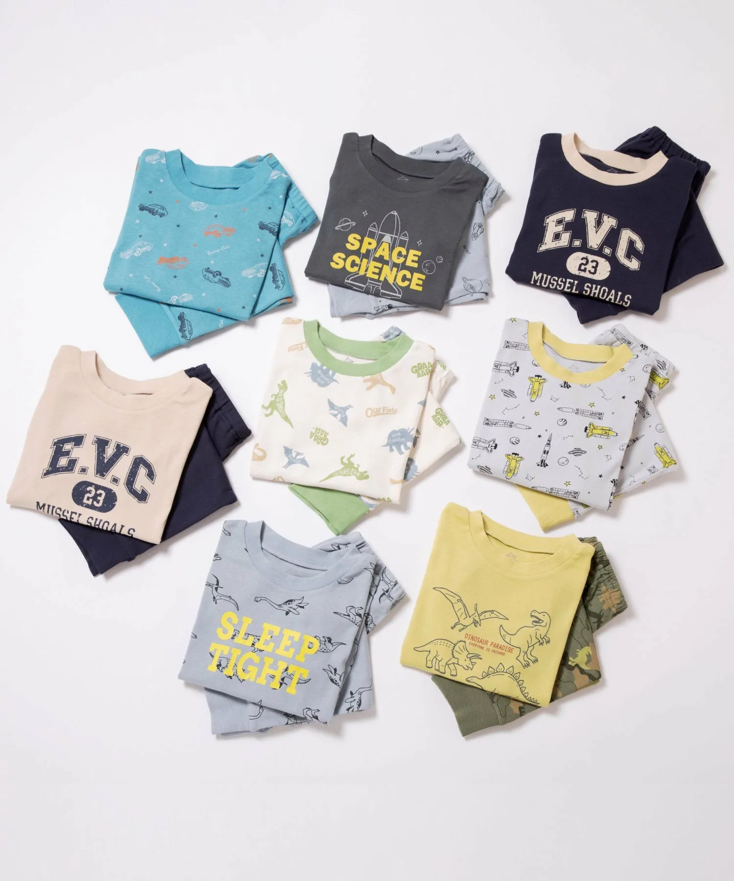 картинка Домашняя одежда для мальчиков Ever Closet, Light Green Dinosaur от магазина Одежда+