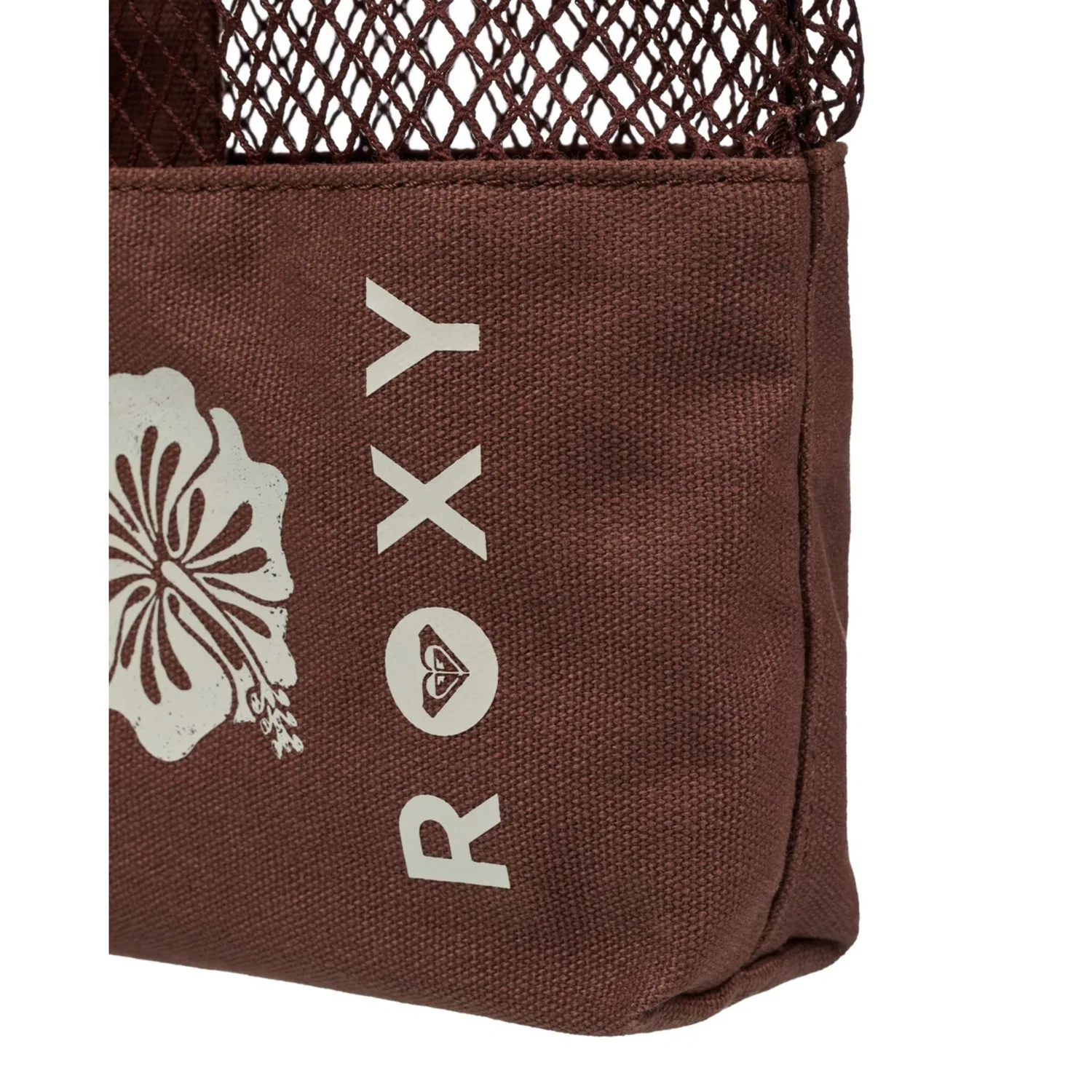 картинка Женская пляжная сумка с принтом Roxy, Cappuccino от магазина Одежда+