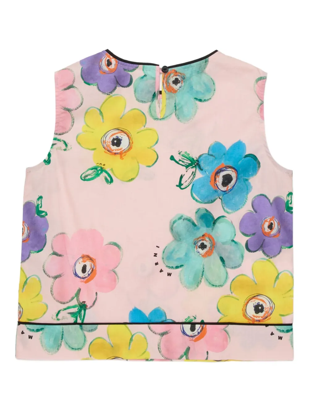 картинка Блузка с цветочным принтом Marni Kids, розовый от магазина Одежда+