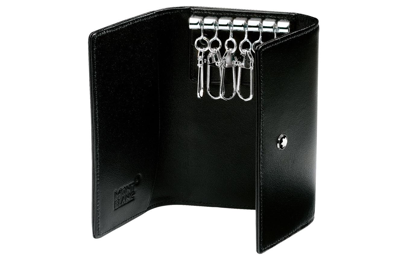 картинка MONTBLANC Ключница из кожи кор Meisterstuck черная от магазина Одежда+