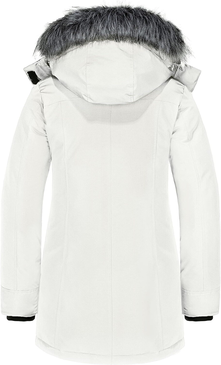 картинка Парка Wantdo Waterproof Hooded Faux Fur, серовато-белый от магазина Одежда+