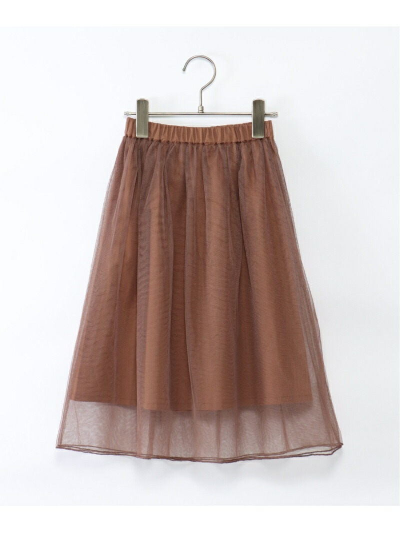 картинка Детская юбка-клеш из тюля (100-160 см) Ikka, brown от магазина Одежда+