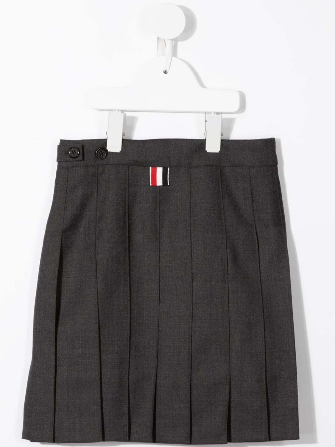картинка Thom Browne плиссированная юбка мини Super 120s, серый от магазина Одежда+