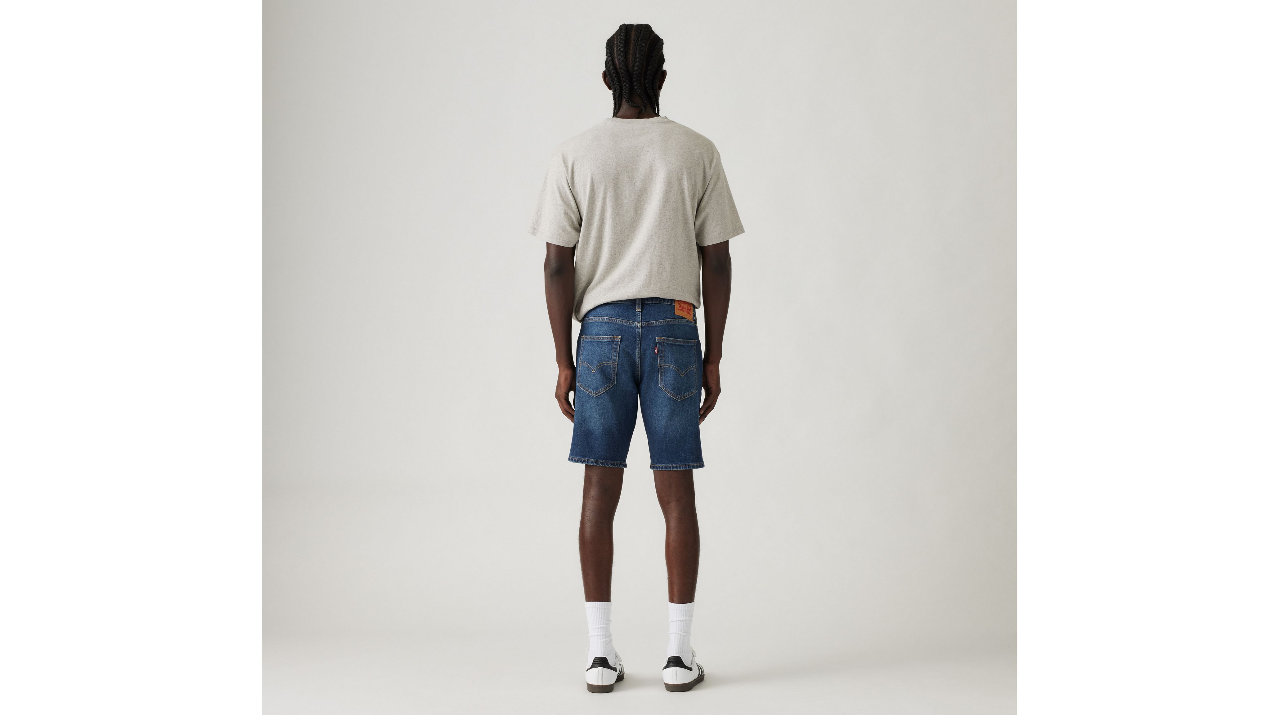 картинка Мужские шорты Levi's 412 Slim Fit, темно-синий от магазина Одежда+