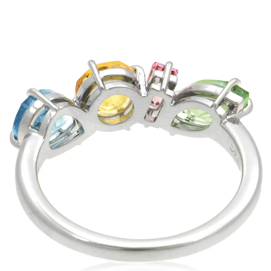 картинка Кольцо Gema из смешанных огранок Swarovski с родиевым покрытием от магазина Одежда+