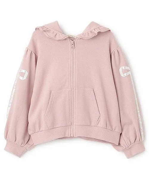 картинка Толстовка на молнии с отделкой лентами Lycee mine, Off white от магазина Одежда+