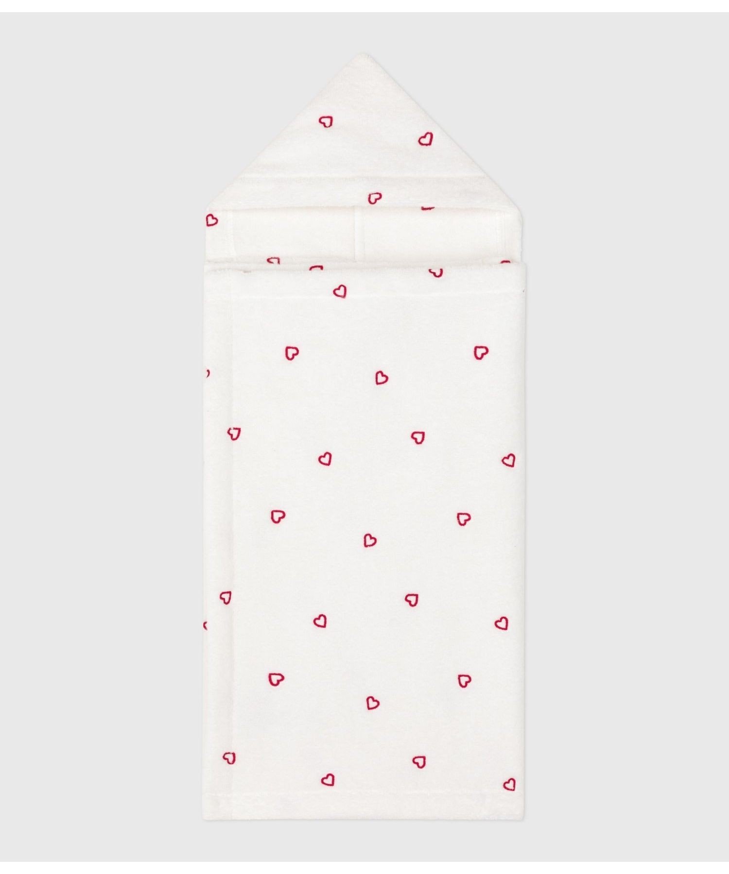 картинка Ворсовый плащ Petit Bateau, Off-white/Light pink от магазина Одежда+