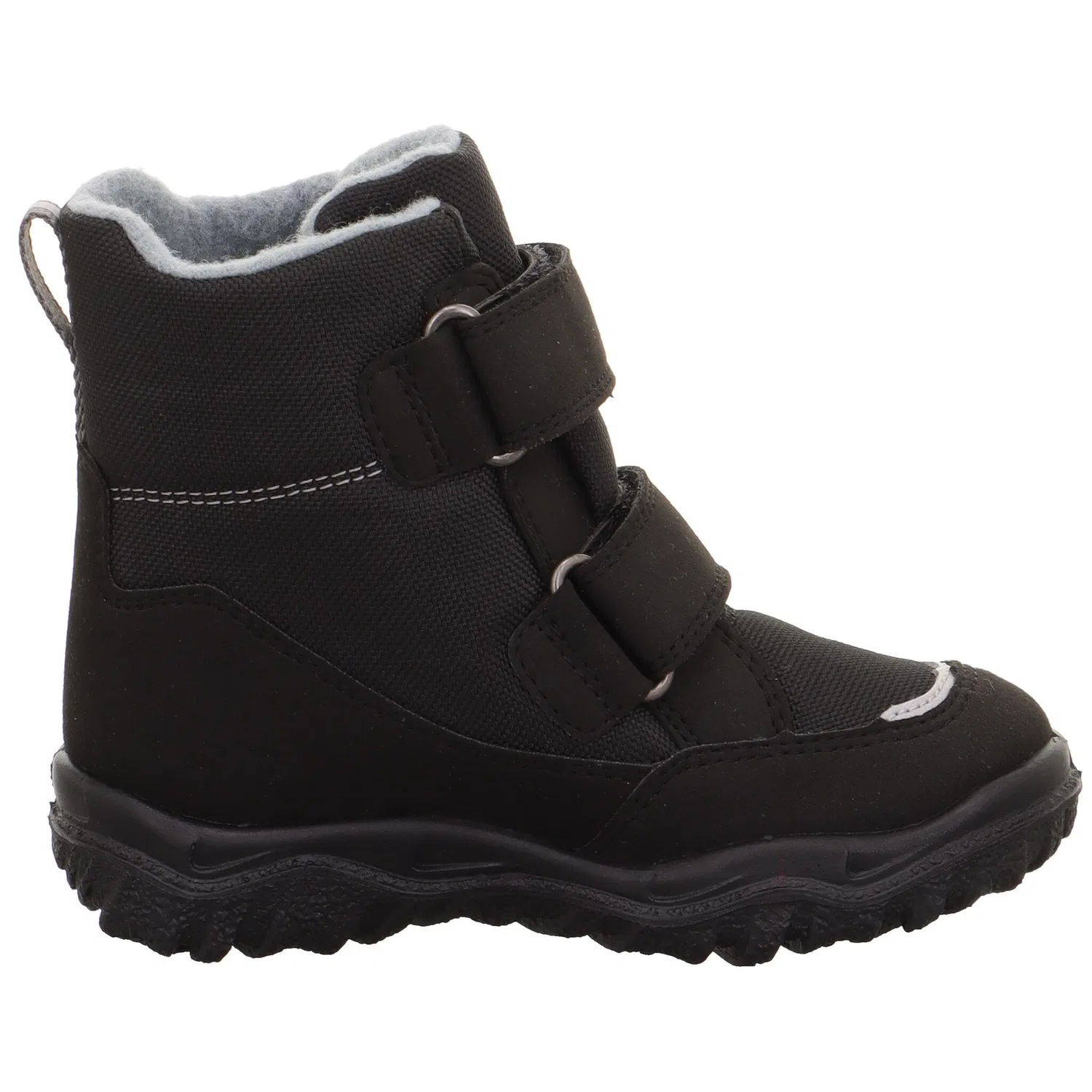 картинка Детские зимние дутики с текстильным футером Superfit, Black/Grey от магазина Одежда+