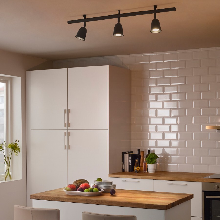 картинка Потолочная шина Ikea Skurup, 3-spots, черный от магазина Одежда+