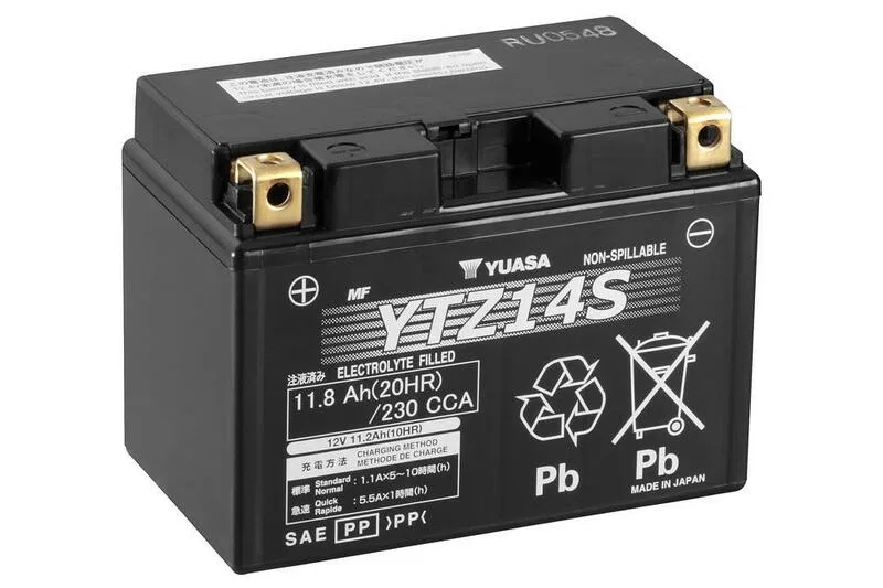 картинка Аккумулятор AGM YUASA YTZ14S 12V 11.2Ah от магазина Одежда+