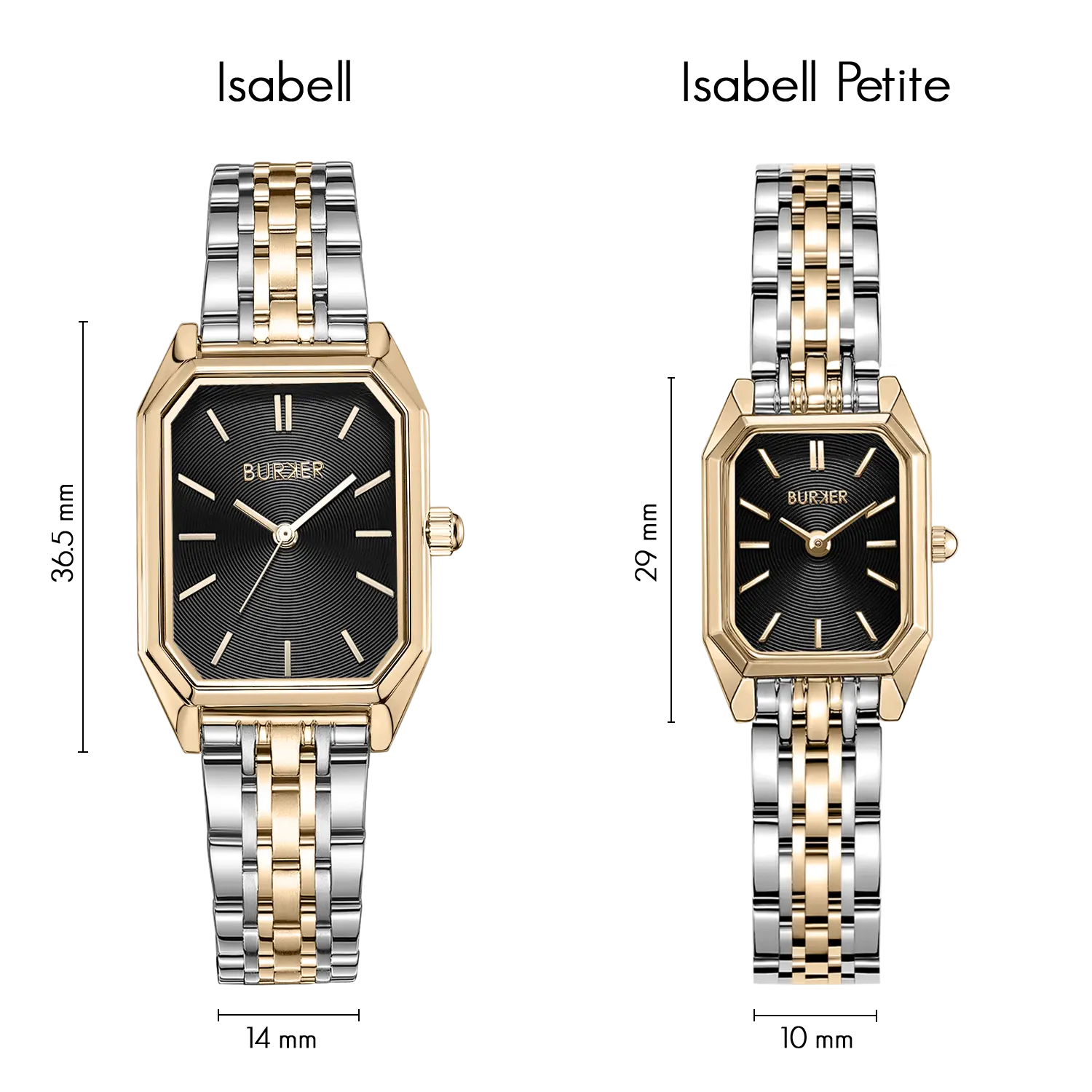 картинка Часы Isabell Black Gold Silver Burker от магазина Одежда+