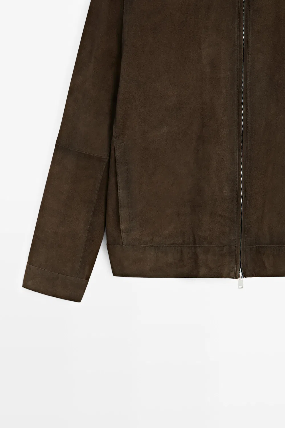 картинка Куртка Massimo Dutti Suede Leather, шоколадный от магазина Одежда+