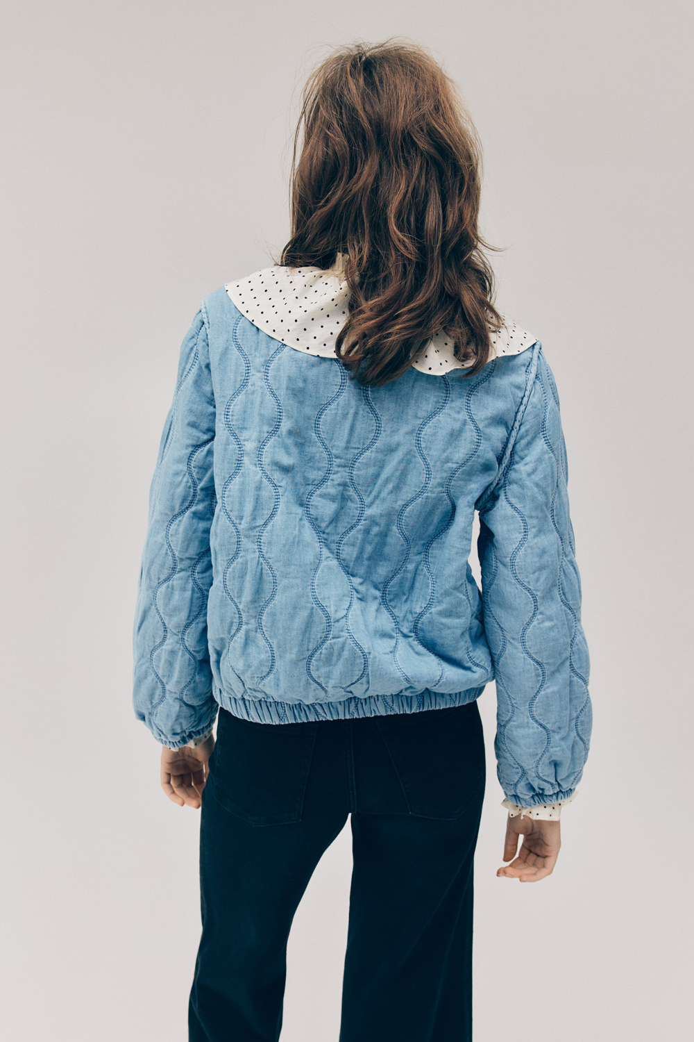 картинка Куртка H&M Quilted Denim, светло-синий от магазина Одежда+