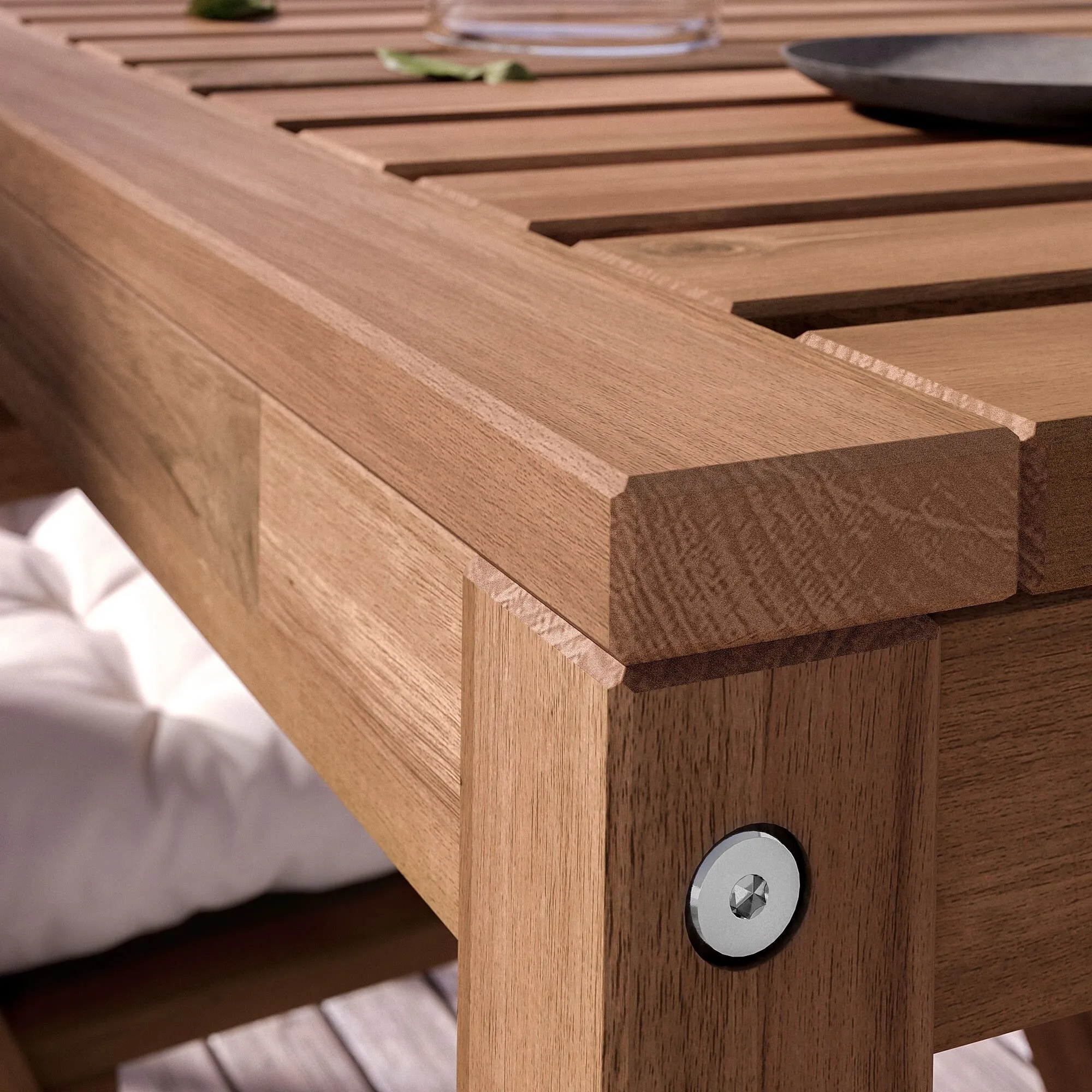 картинка Обеденный стол IKEA NAMMARÖ, 140x75, светло-коричневый от магазина Одежда+