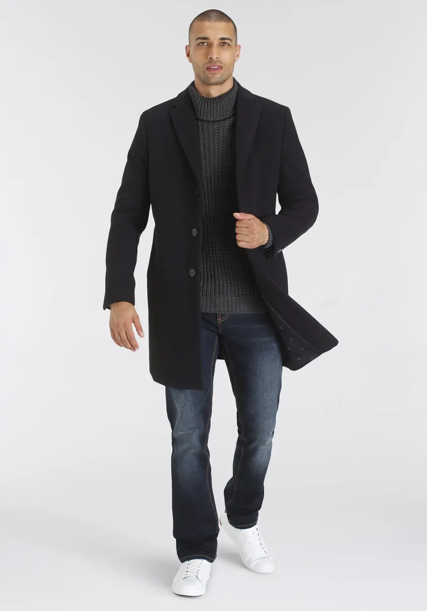 картинка Полупальто Bruno Banani "Flex-Coat", черный от магазина Одежда+