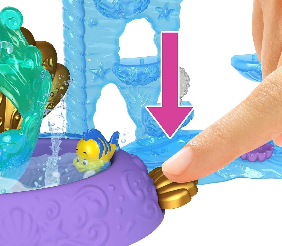 картинка Дворец Ариэль + набор кукол принцессы Диснея Mattel от магазина Одежда+
