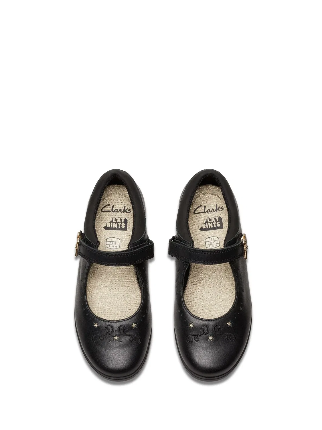картинка Туфли Clarks Lock Magic Мэри Джейн для девочек, черные, кожа от магазина Одежда+