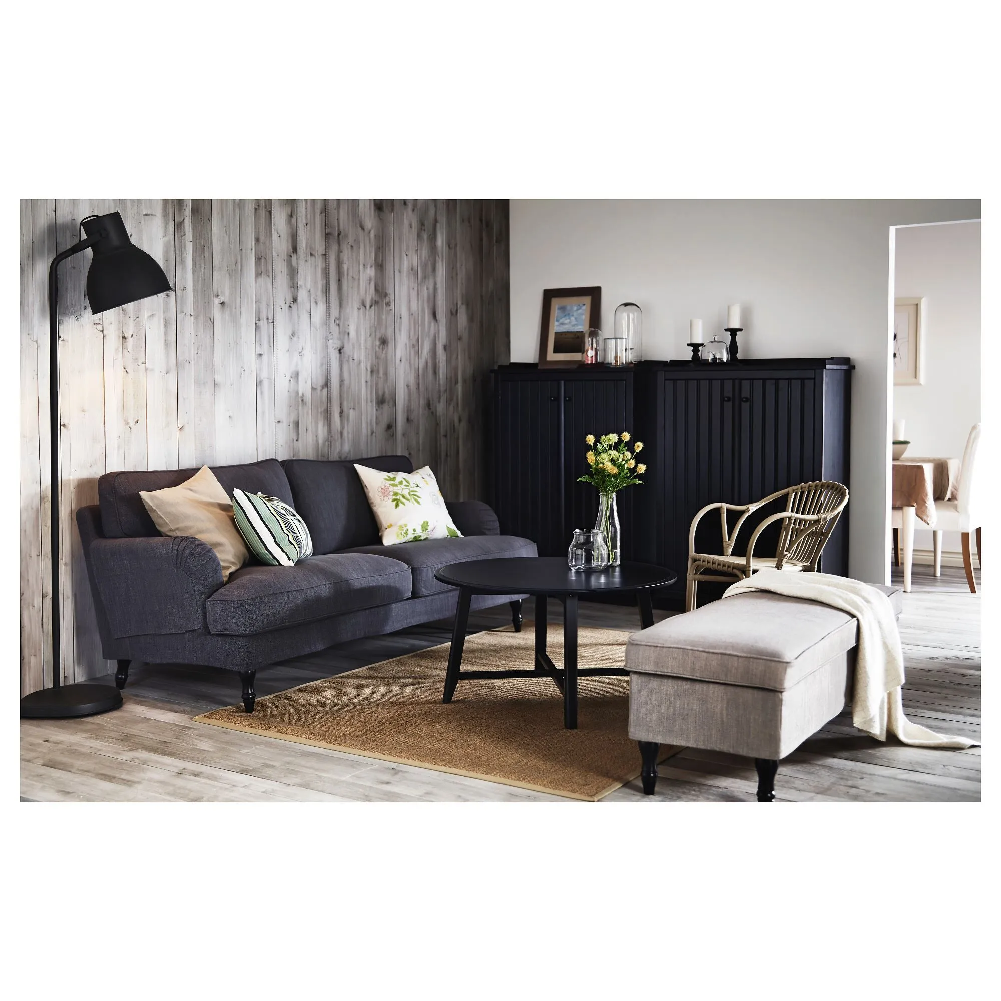 картинка Журнальный столик, черный, 90 см, KRAGSTA IKEA от магазина Одежда+