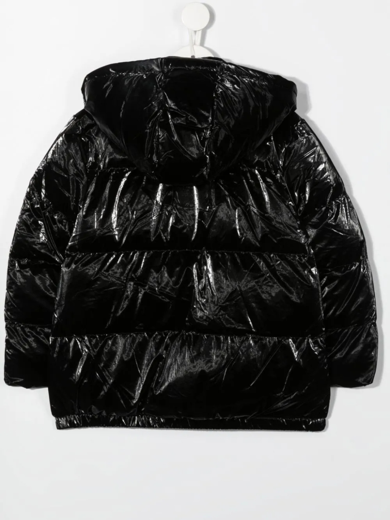 картинка Michael Kors Kids глянцевый пуховик, черный от магазина Одежда+