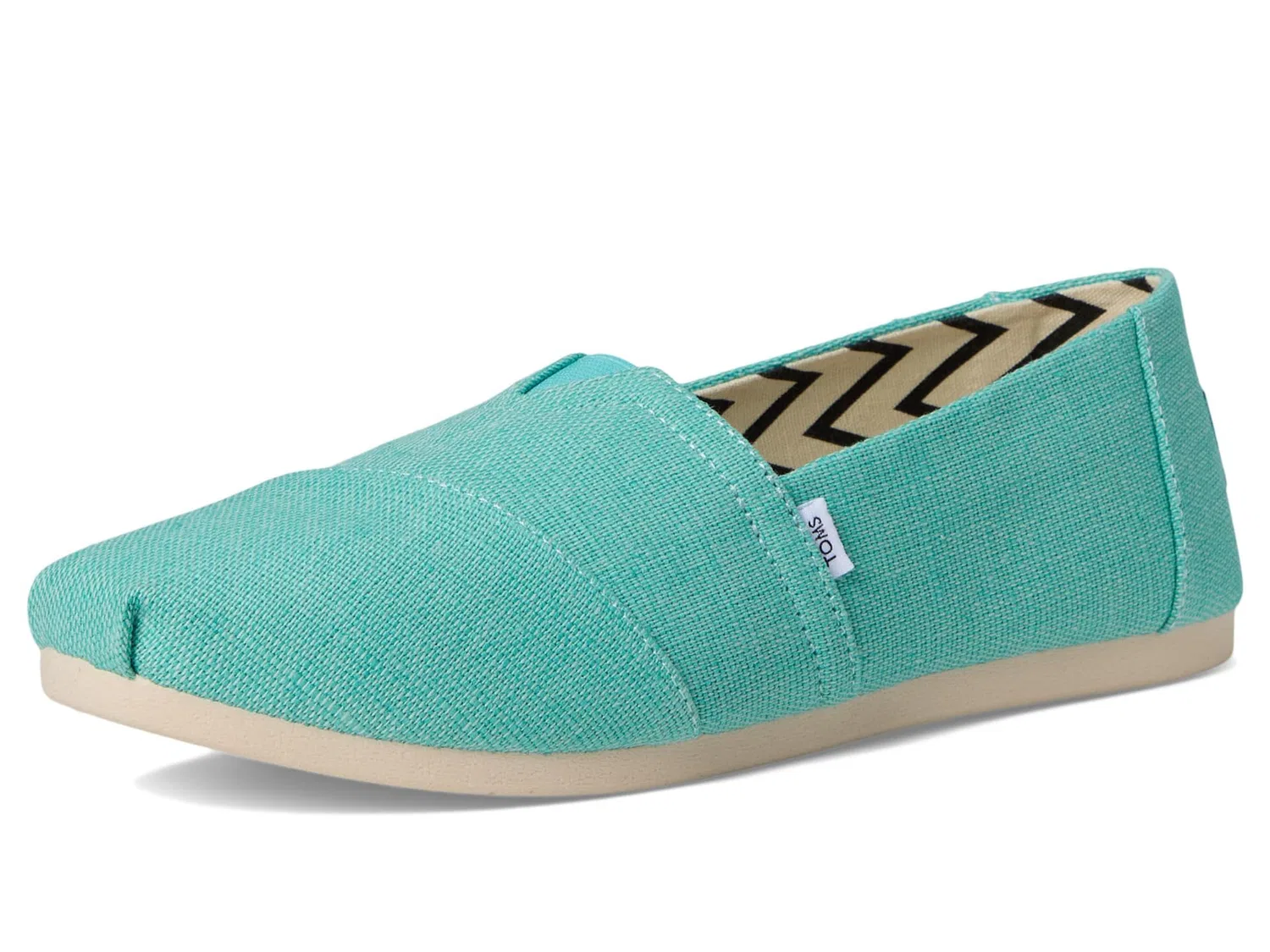 картинка Женские эспадрильи с принтом Alpargata Classic TOMS, Aqua от магазина Одежда+