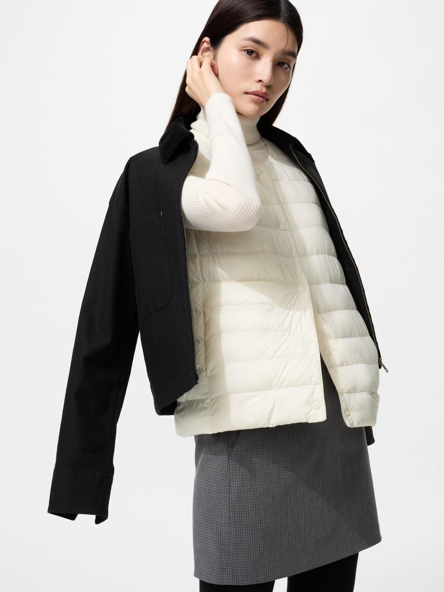 картинка Жилет Uniqlo Puffertech Compact, 00 белый от магазина Одежда+