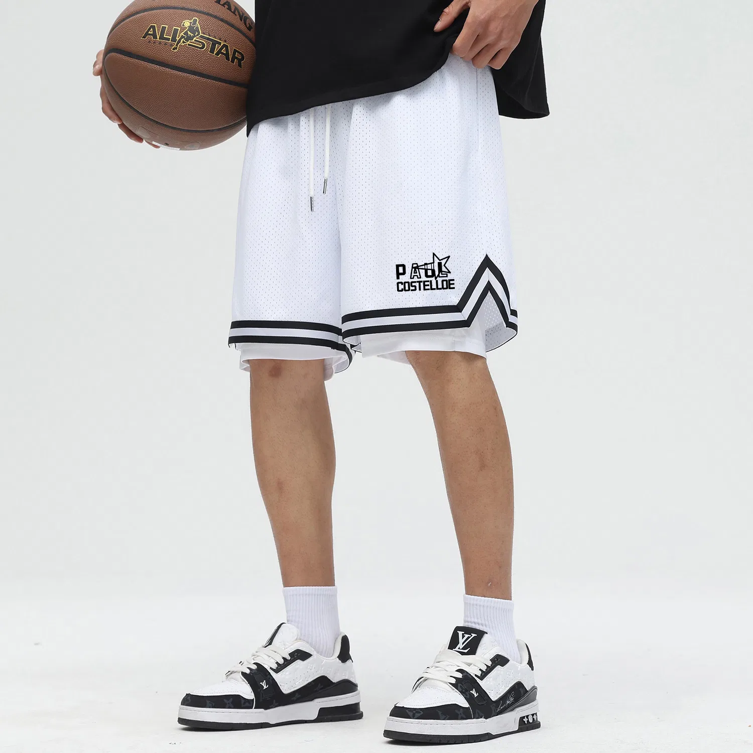 картинка Мужские баскетбольные шорты Black Paul Costelloe от магазина Одежда+