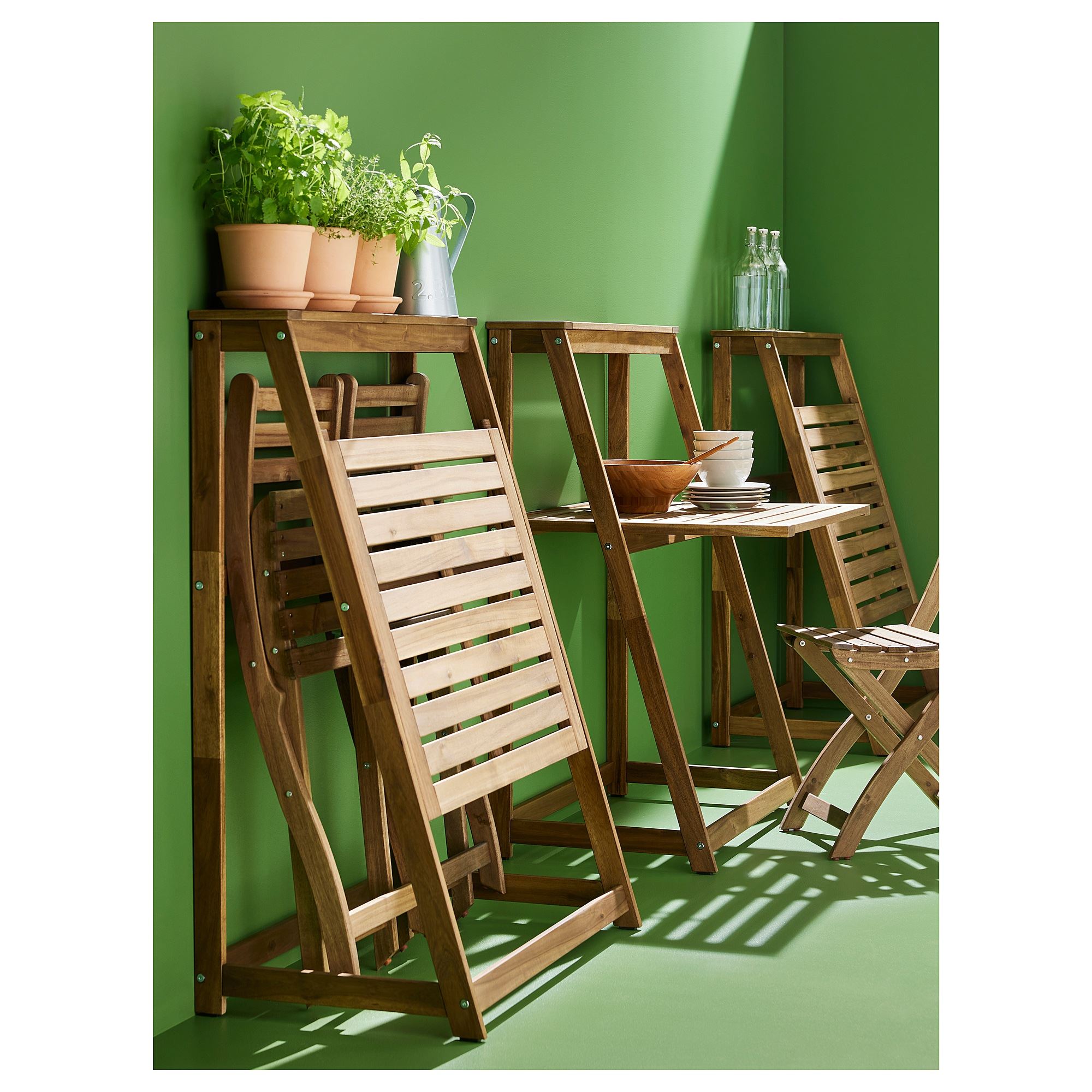 картинка Складной стол DJUPÖN IKEA, коричневый от магазина Одежда+
