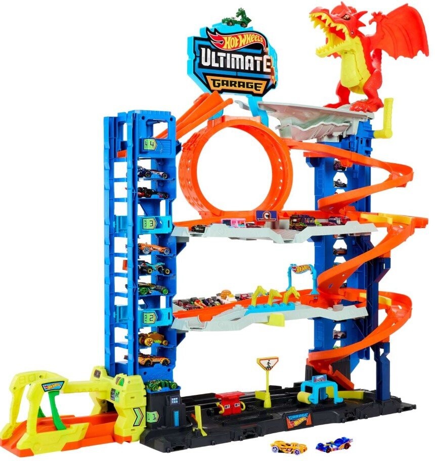 картинка Hot Wheels City Mega Garage Атака Дракона Hkx48 от магазина Одежда+