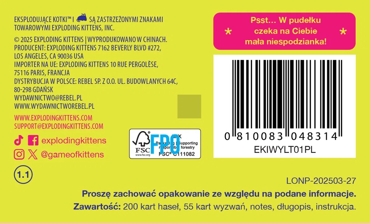 картинка Настольная игра Co z Tobą? Rebel от магазина Одежда+