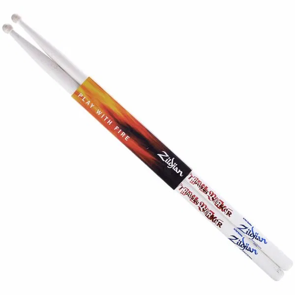 картинка Барабанные палочки Travis Barker Signature, Hickory, белый, Zildjian от магазина Одежда+