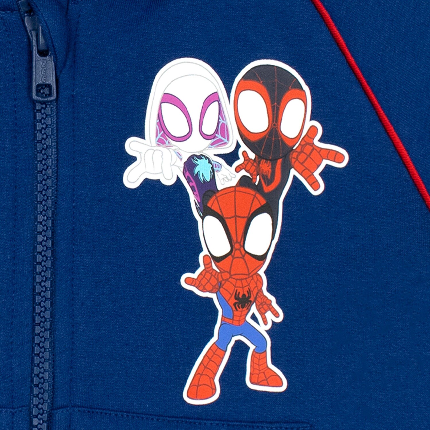 картинка Толстовка на молнии с изображением Человека-паука Marvel, синий от магазина Одежда+