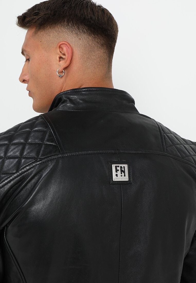 картинка Кожаная куртка Freaky Nation CRUISER, черный от магазина Одежда+