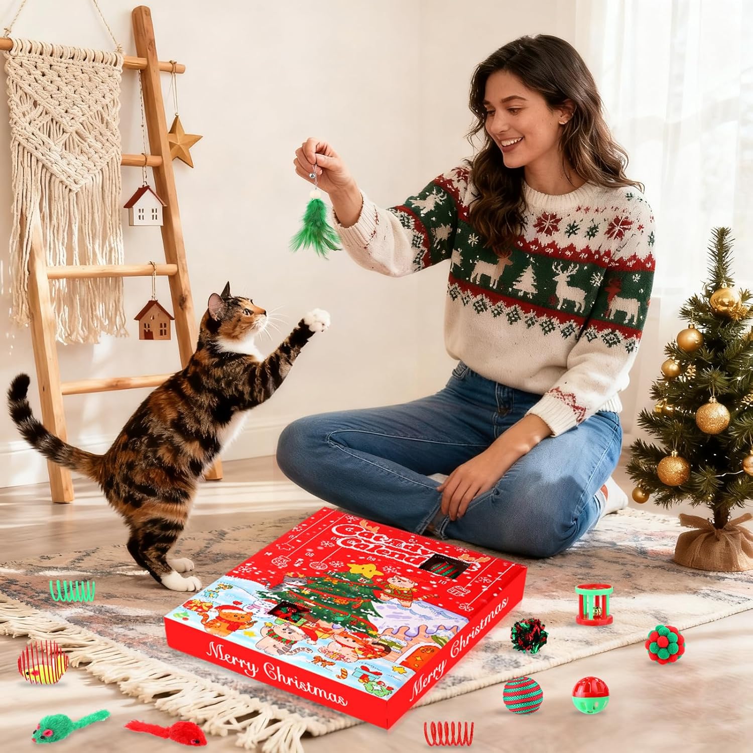 картинка Адвент-календарь Christmas Cat 24 Days от магазина Одежда+