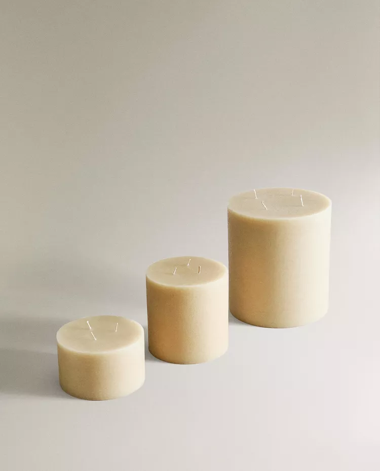 картинка Свеча Zara Home Large, кремовый от магазина Одежда+